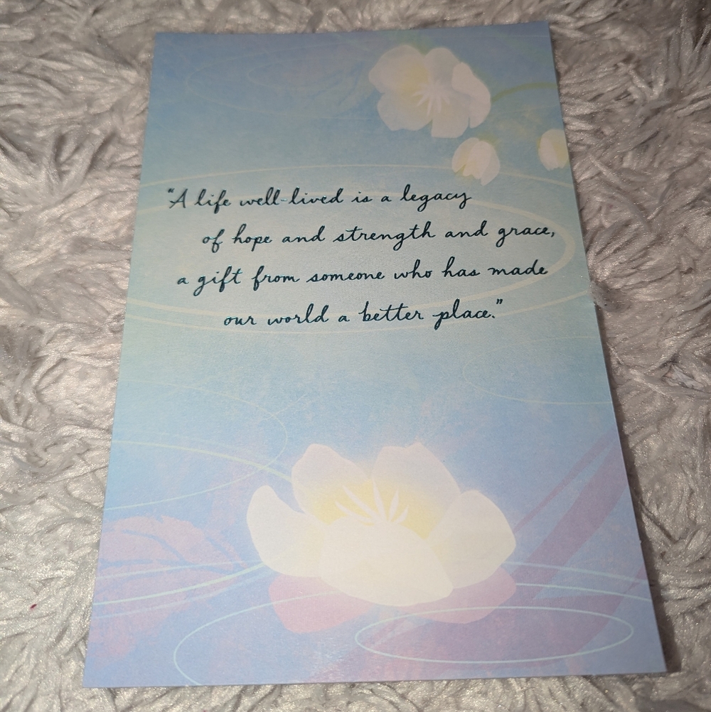 Hallmark Sympathy Card